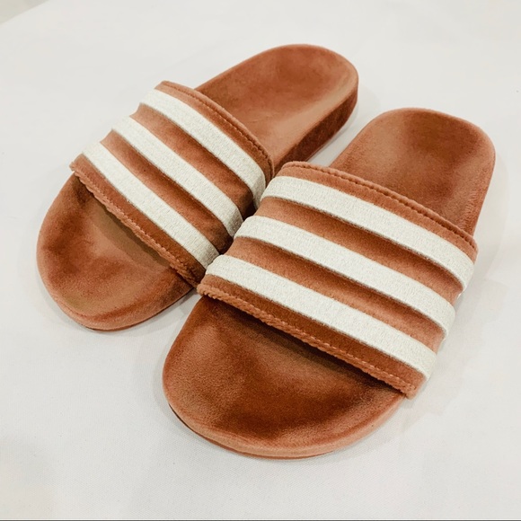 adidas velvet slides